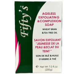 Fifty's Plus Exfoliating & Complexion Soap (dark green) - 200g
