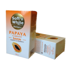 SOFT'N'WHITE PAPAYA Lightening SOAP 200g