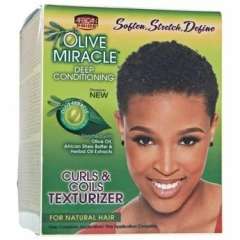 AFRICAN PRIDE Olive Miracle Curl & Coil TEXTURIZER KIT