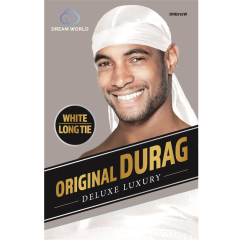 DREAM WORLD Original Durag - WHITE 12pc. Pack