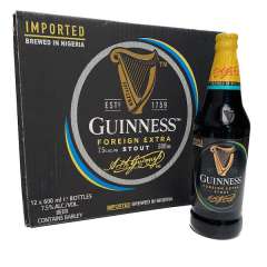 Beer Guinness Foreign Extra 7.5% (Nigeria) Big - 12x60cl