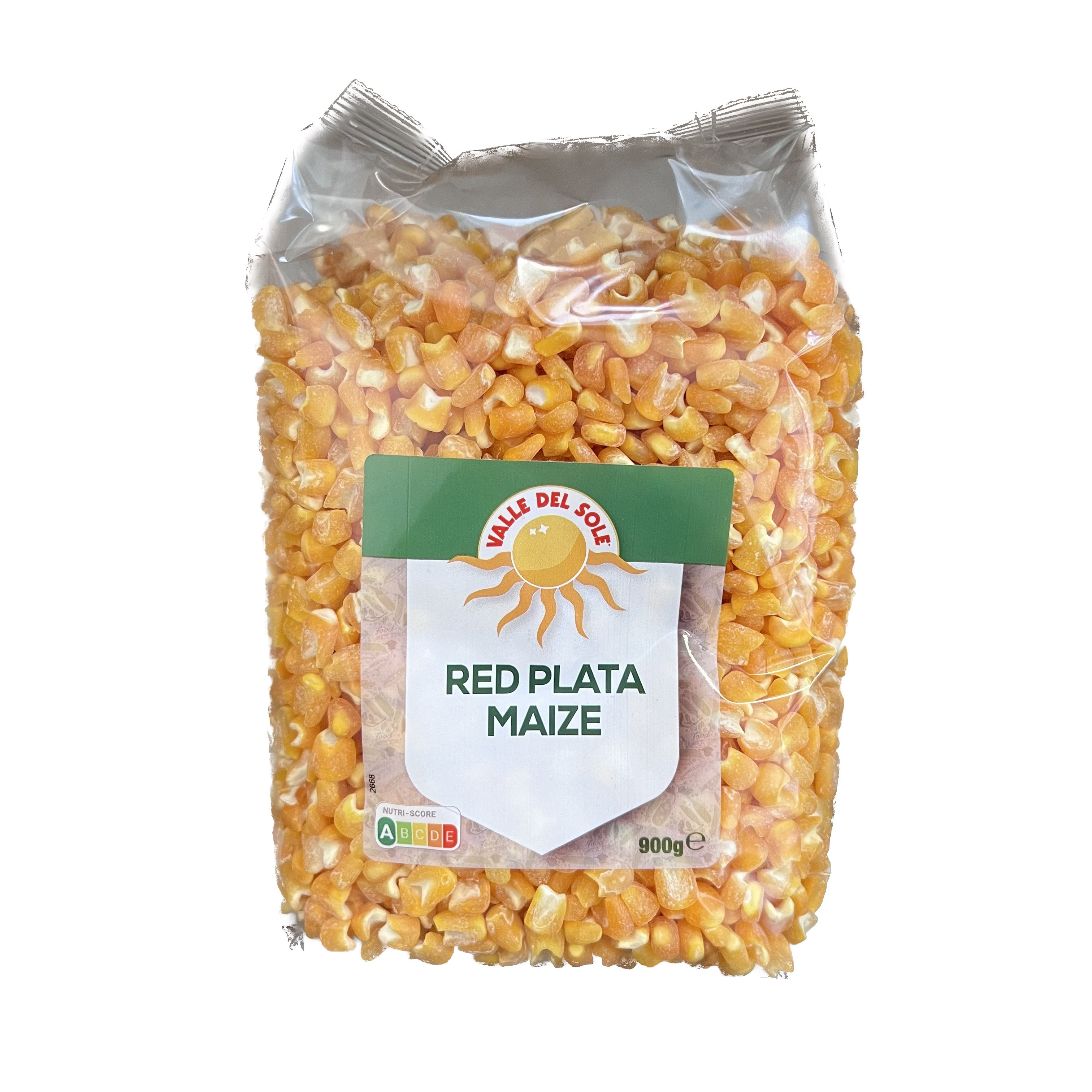 Red Plata Maize (yellow) without Germ - Valle del Sole - 6x900g