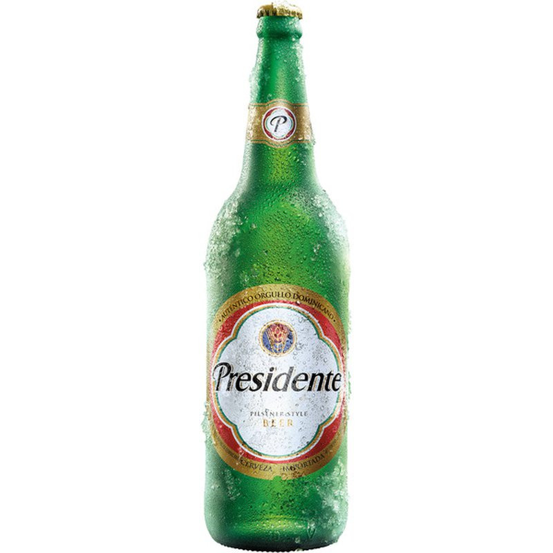 Cerveza Presidente 5% (Dom. Rep.) Btl. - 24x35.5cl crt.