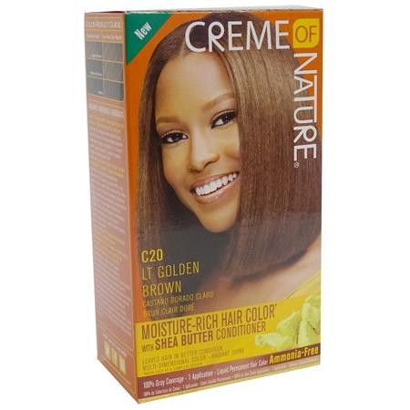 CREME OF NATURE Moisture Rich Hair Color - #Light Golden Brown C20