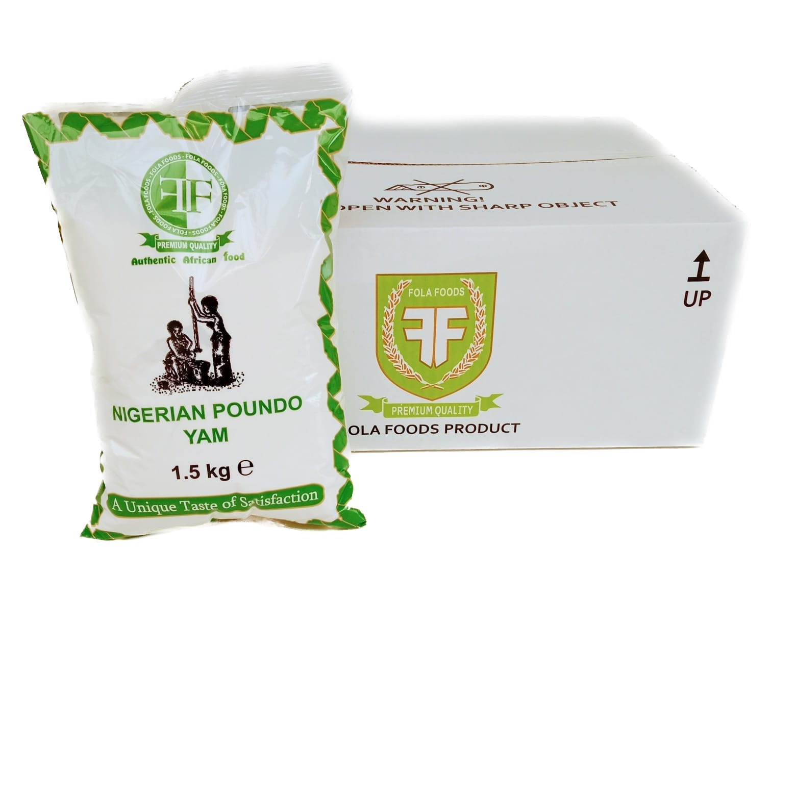 Poundo Iyan / Pounded Yam - Fola Foods (Nigeria) - Crt. 8x1.5kg