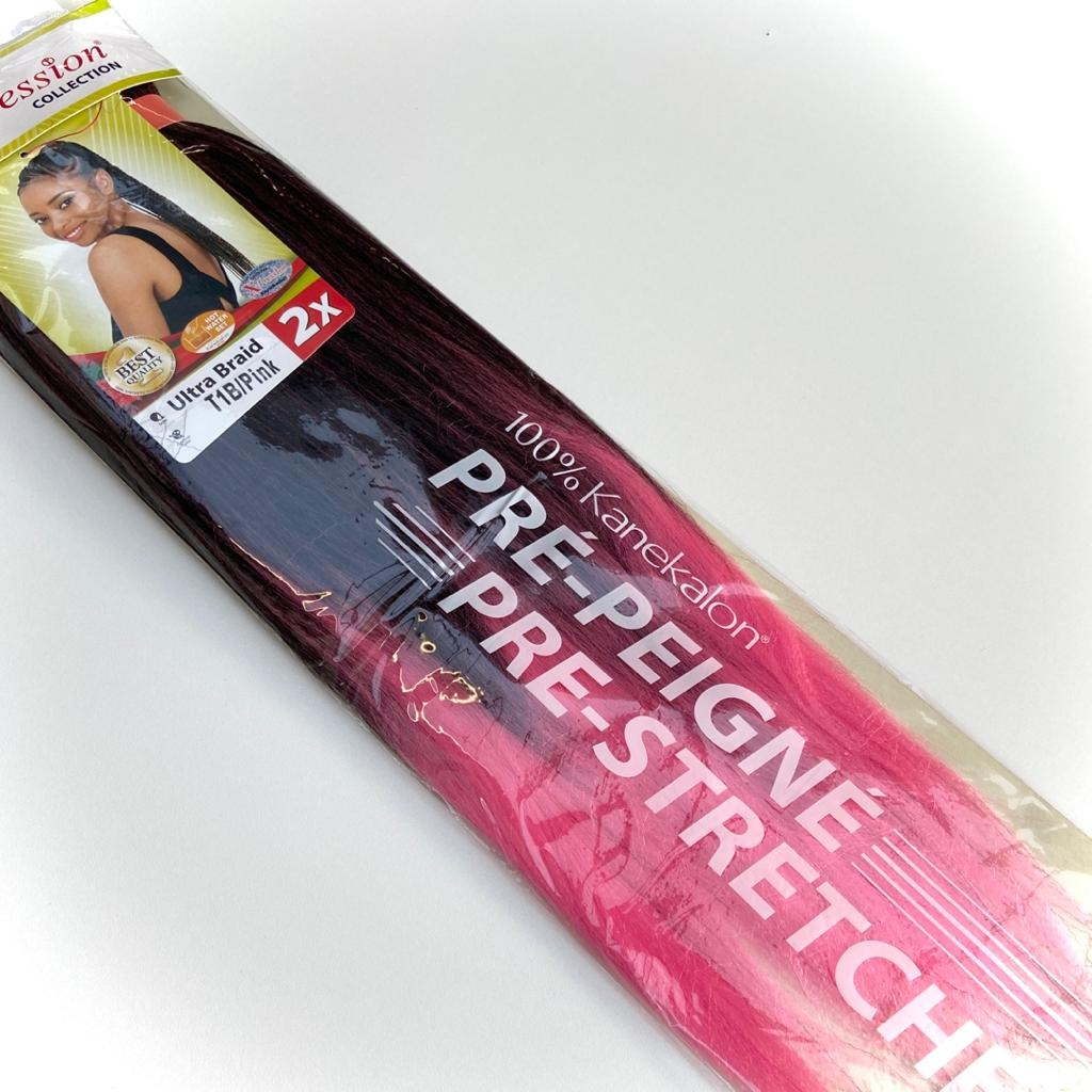 X-Pression Pre-Stretched Two-Tone #T1B/Pink