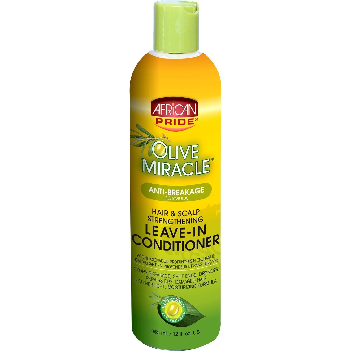 AFRICAN PRIDE Olive Miracle Bottle AB Leavein Conditioner 12oz