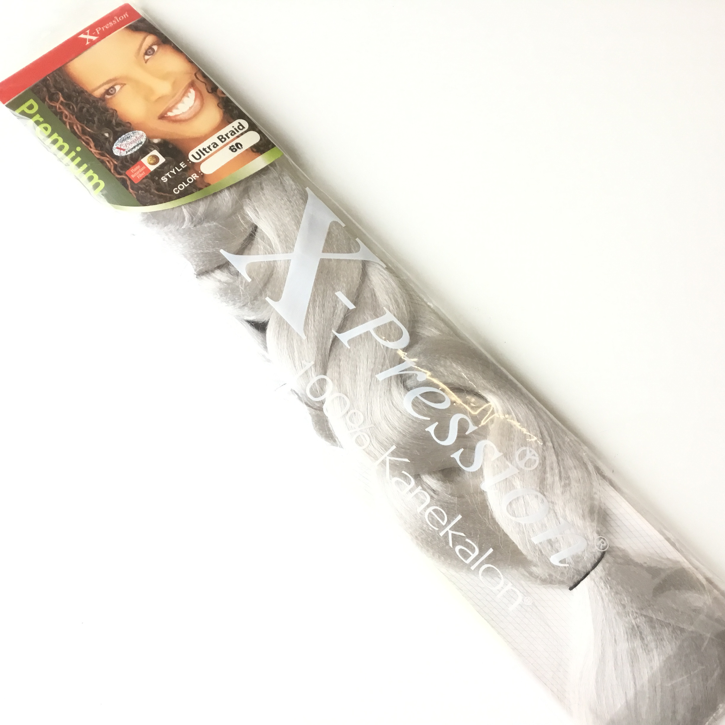 X-Pression Ultra Braid #60 (Light Grey)