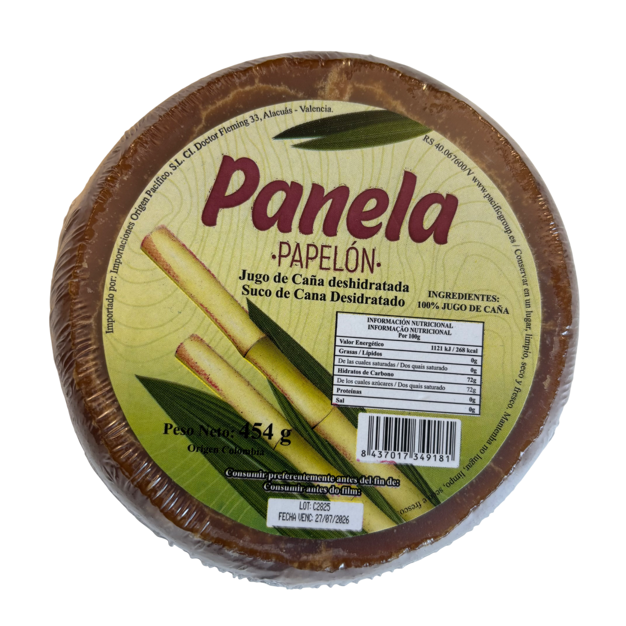Panela Redonda - Vollrohrzucker - Carton 24x 454g