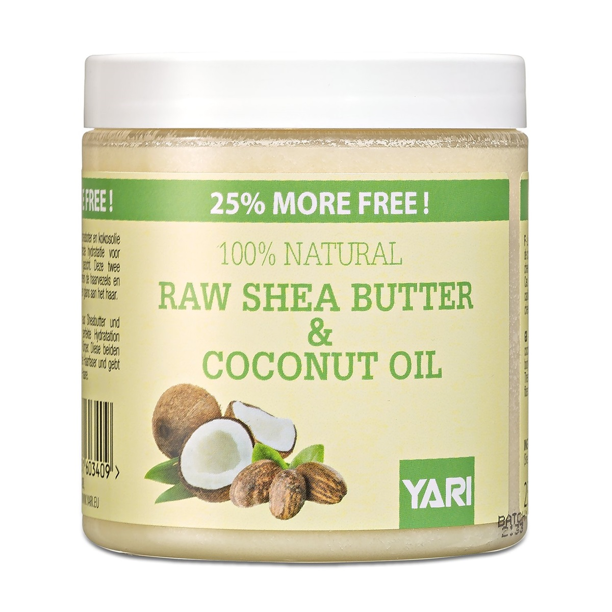 YARI - 100% Natural Raw Shea Butter & Coconut Oil - (jar) 250ml
