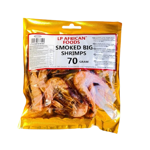 Shrimps Smoked, Big - LP African Foods - (20ppc) 70g