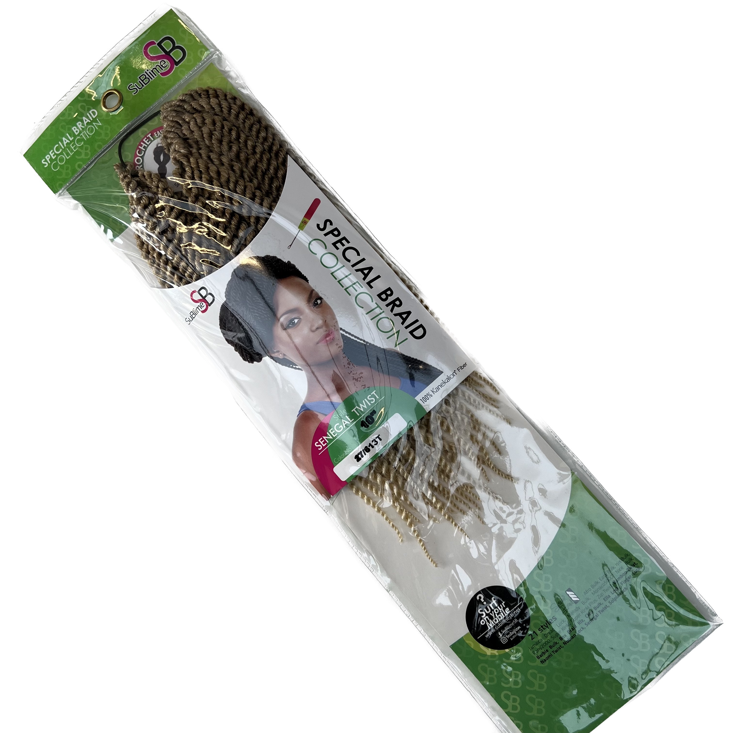 SENEGAL TWIST SuBlime Crochet Braid - 10'' # 27/613 T