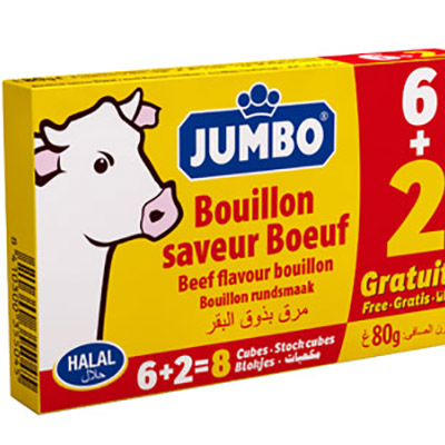 Jumbo CUBES Beef Flavour Bouillon - Pack 24pc 8x10g
