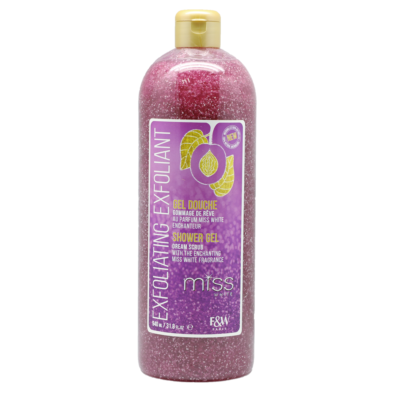 Fair&White - MISS WHITE Exfoliant SHOWER GEL Dream Scrub - 940ml