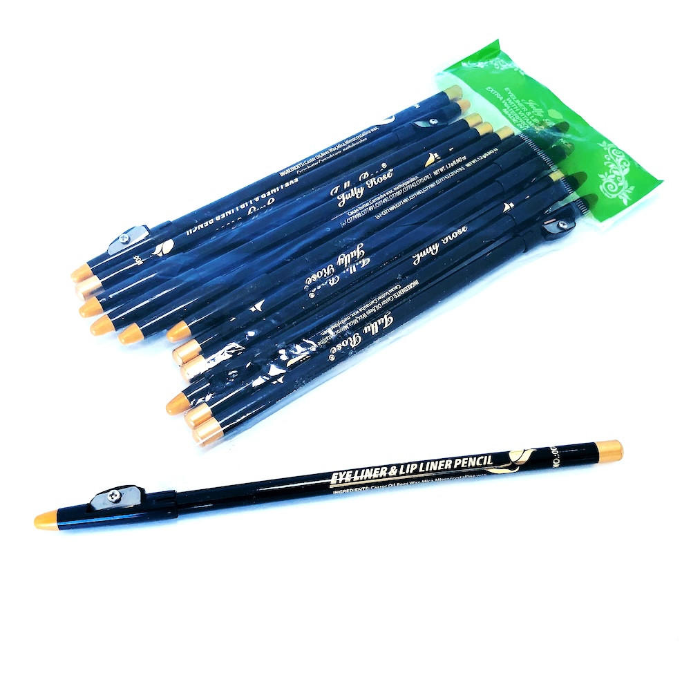 Eye Liner Pencil - #Black - pack of 12pcs