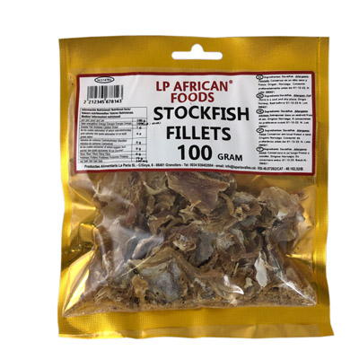 STOCKFISH Fillets Dry Cod - LP African Foods - (20ppc) 100g