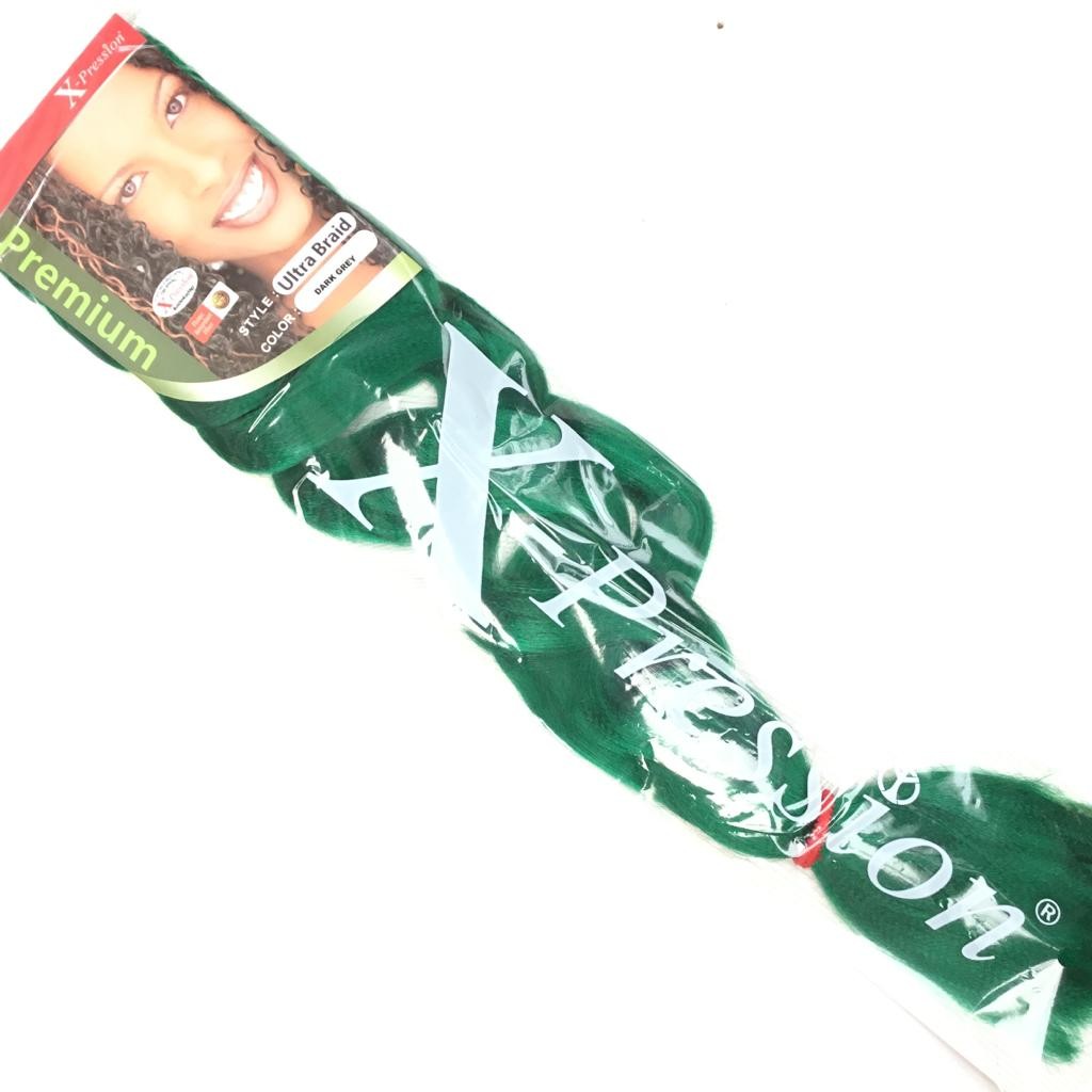 X-Pression Ultra Braid  #DARK GREEN
