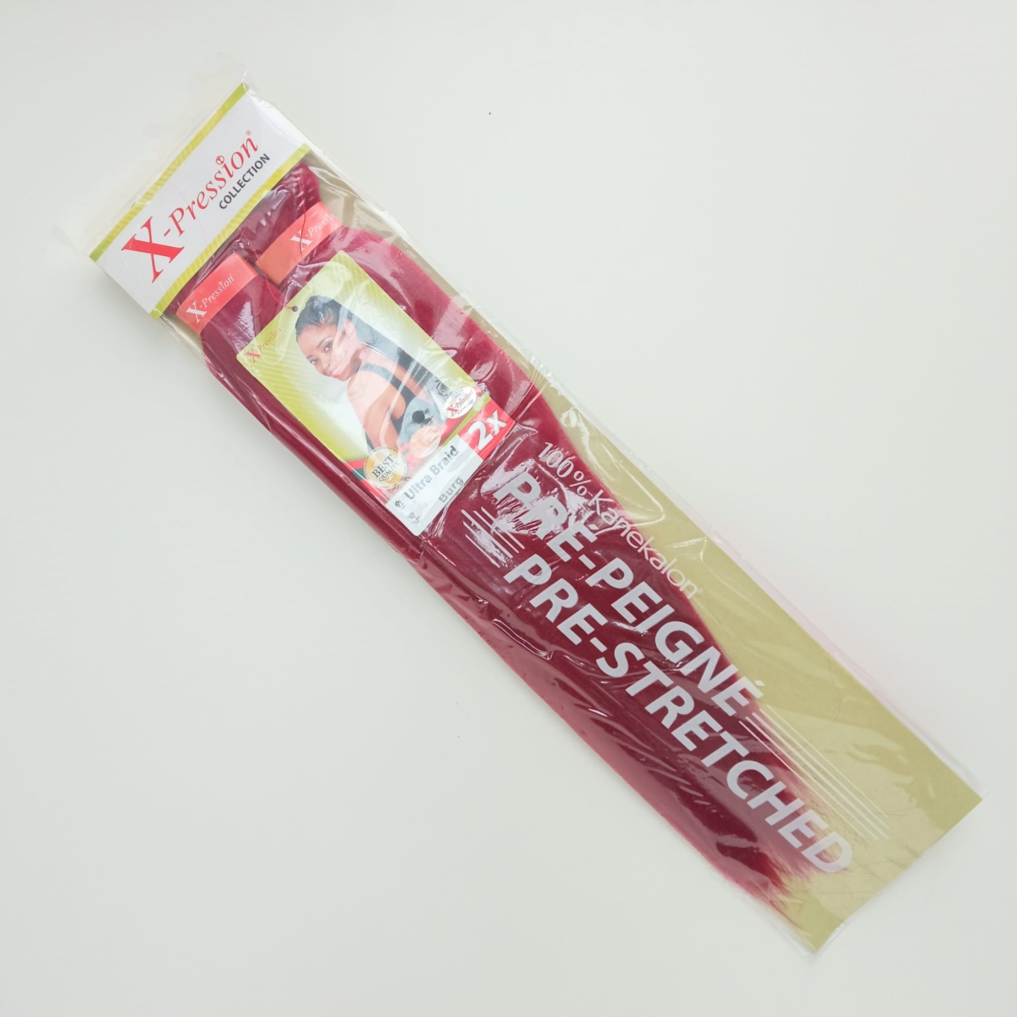 X-Pression Pre-Stretched #BURG