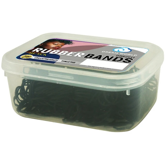 Dream World - Elastics Rubber Band #Black - Pack 12 box of 500pc (big)