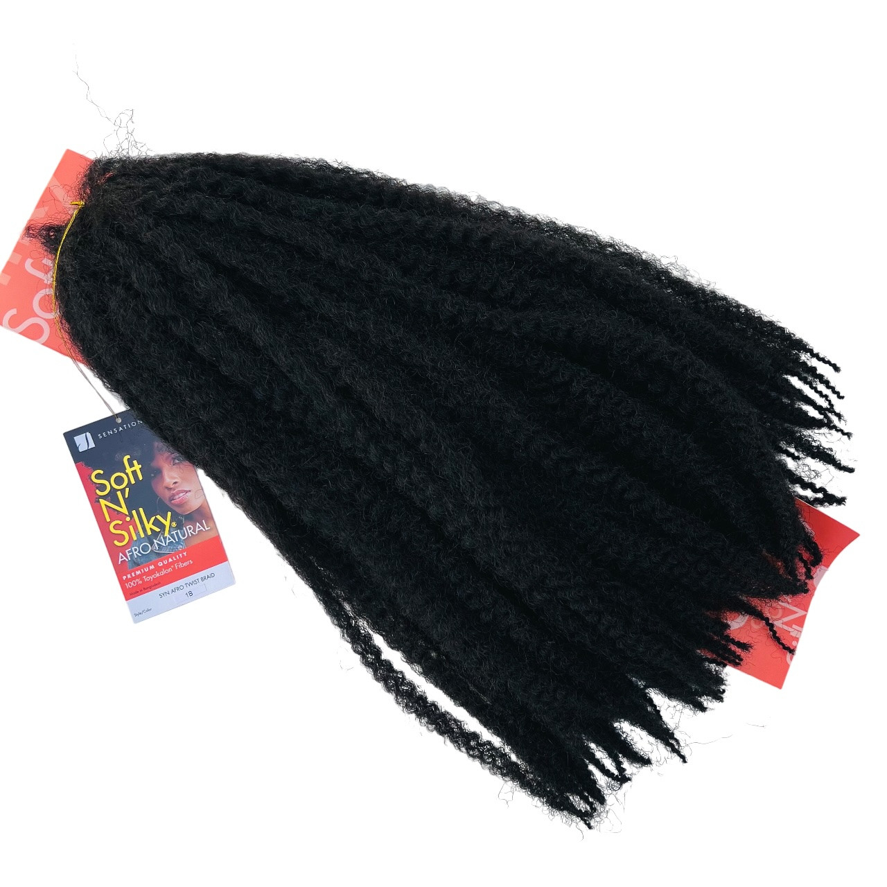 Sensationnel - Soft & Silky Afro Natural - Kinky Braid #1B