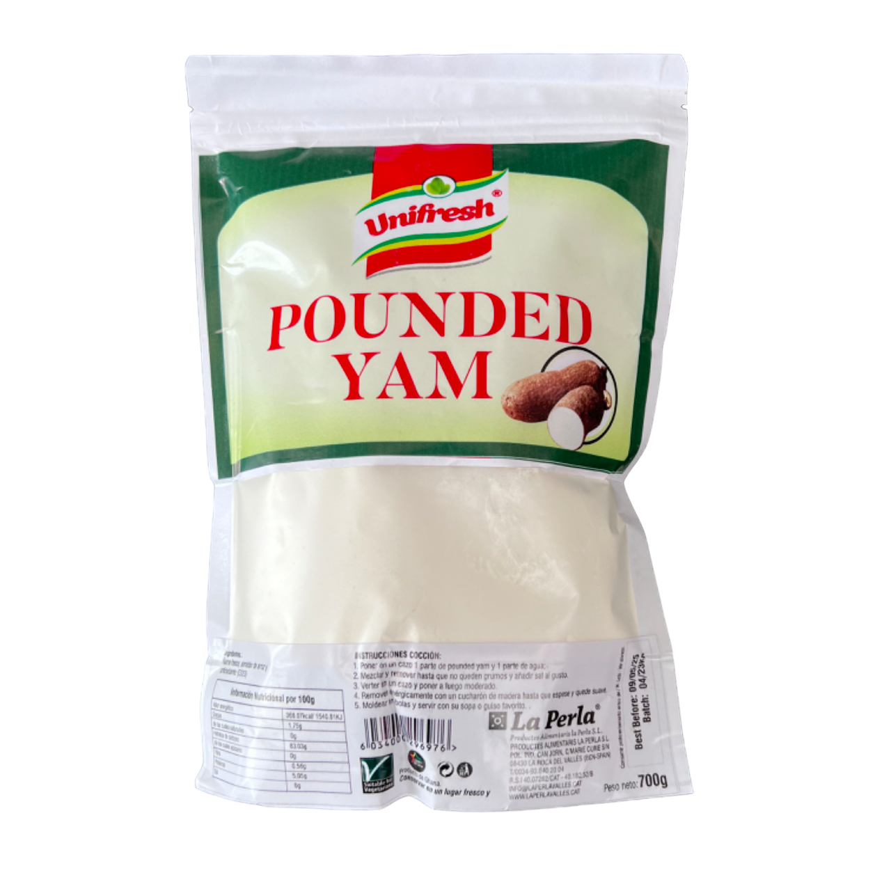 Pounded Yam - Unifresh - Carton 12x700g  /  AKTION