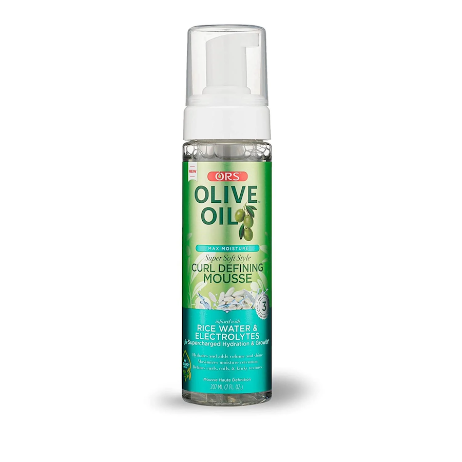 ORS Olive Oil -  Super Soft Style Curl Defining Mousse RICE WATER - 7oz