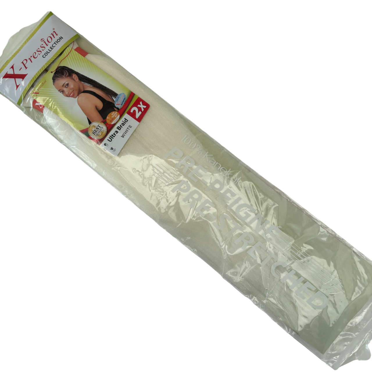 X-Pression Pre-Stretched #WHITE