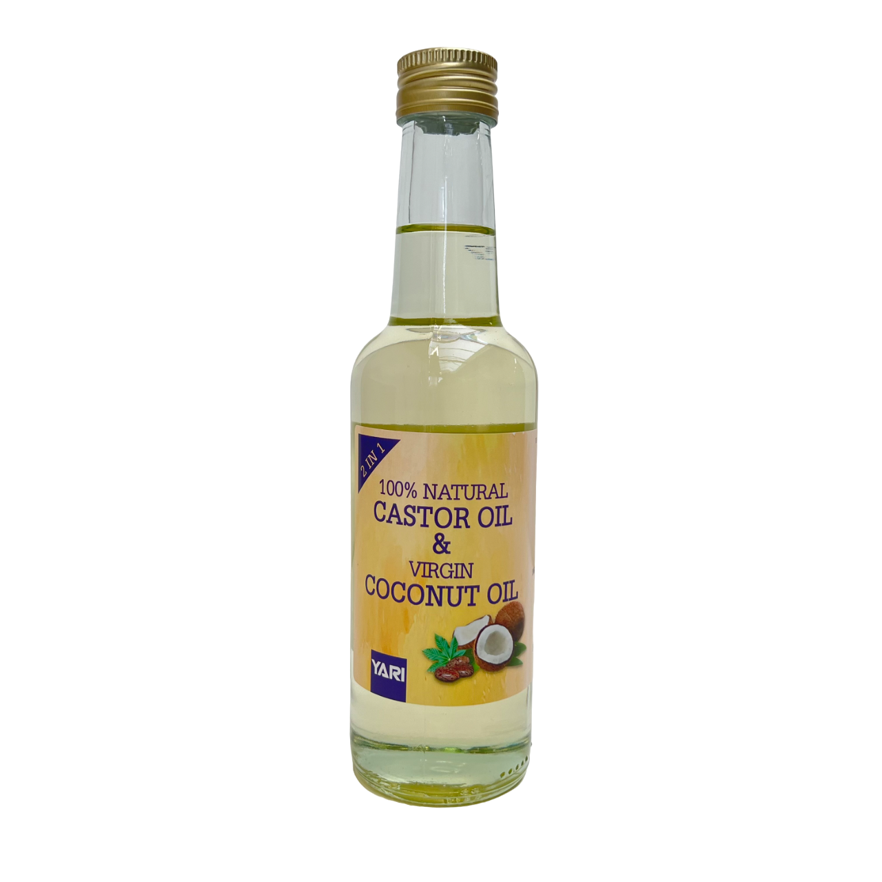 Yari 100% Natural CASTOR & Virgin COCONUT Oil - (large) 250ml