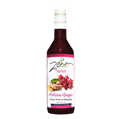 Syrup Hibiscus/Bissap & Ginger - Zena - 750ml