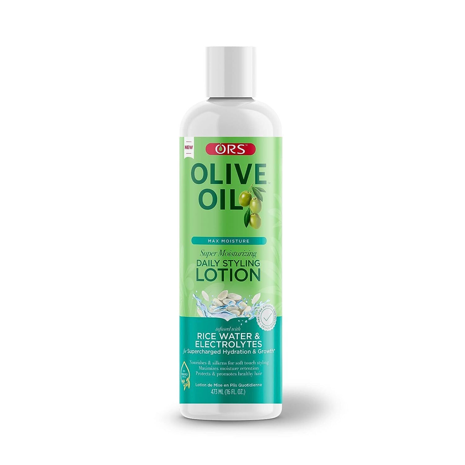 ORS Olive Oil - Rice Water Super Moisturizing Daily Styling Lotion - 16oz.