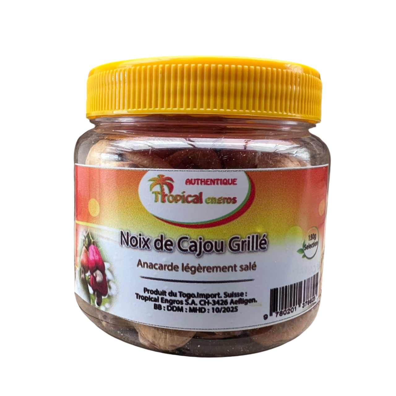 Roasted Cashew Nuts (Togo) Amande de Cajoux Grillées - Tropical Engros - 150g