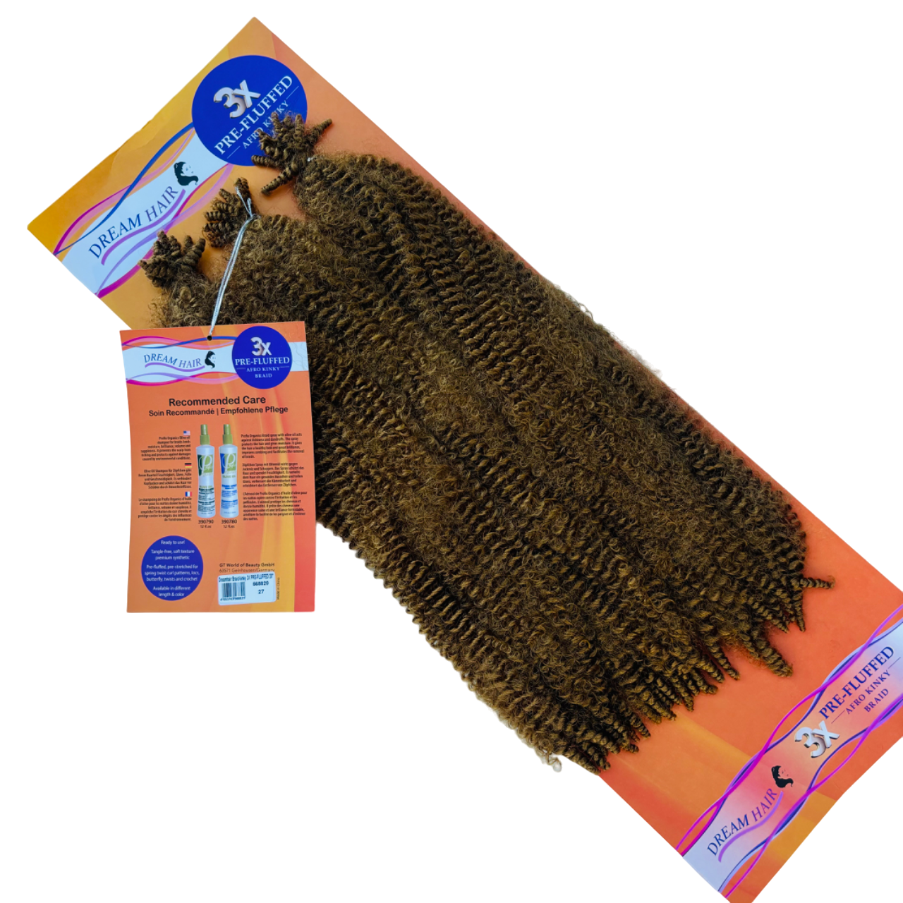 Dream Hair - Pre-Fluffed Afro Kinky Braid 20''' - 3pc #27