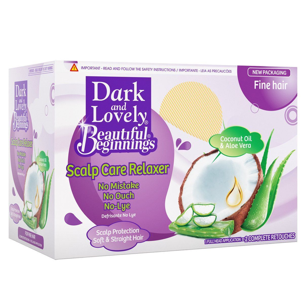 Dark & Lovely - Beautiful Beginnings RELAXER Kit FINE Hair