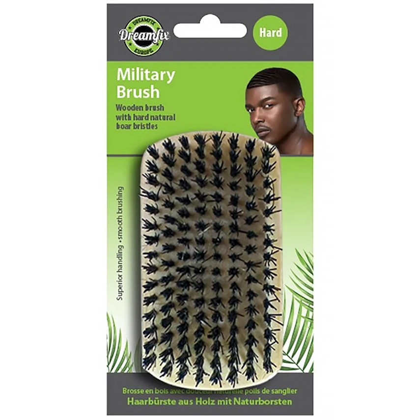 Dreamfix WAVE/MILITARY BRUSH Soft SQUARE Brush ohne Griff (mittelhart) - 1pc