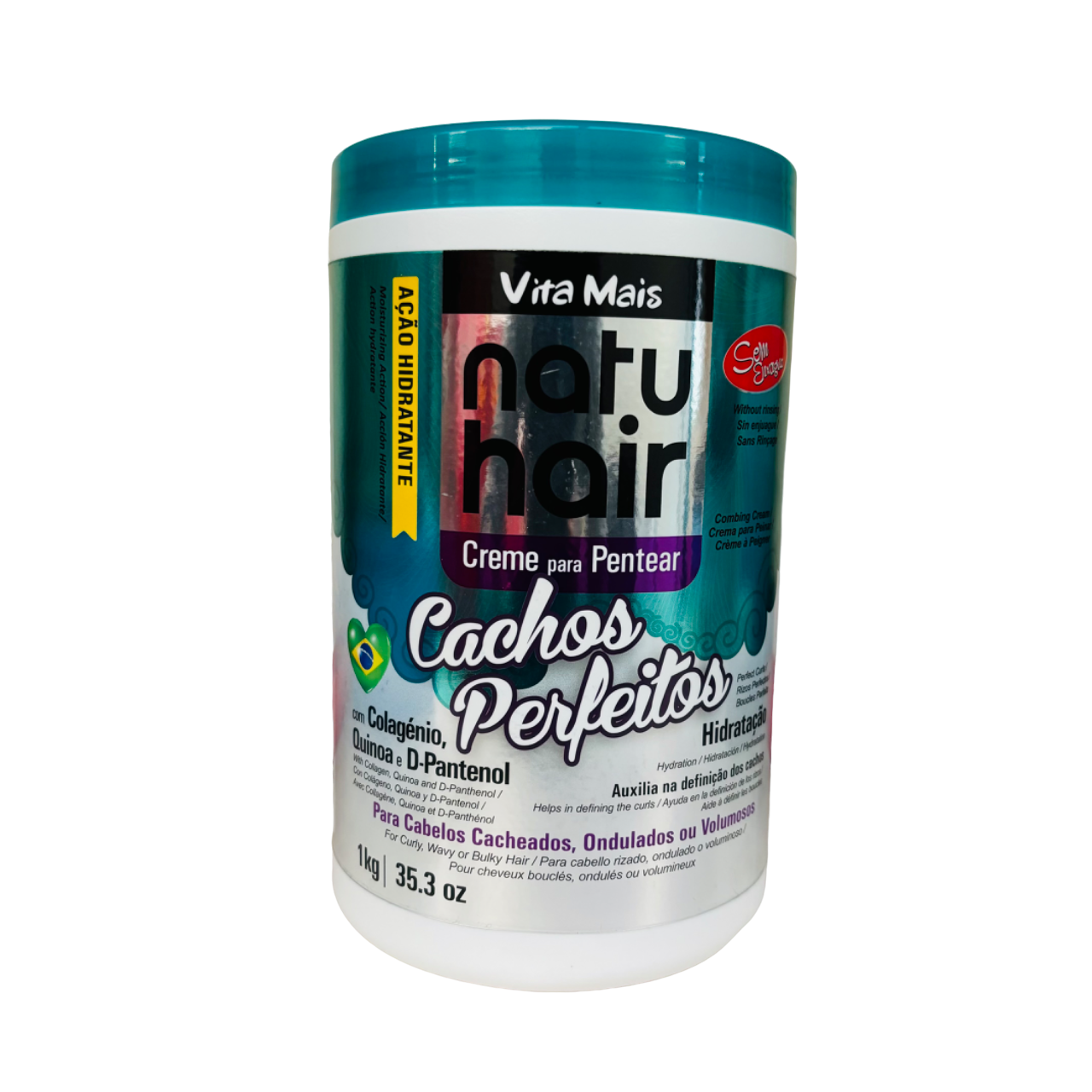 NatuHair - Creme Para Pentear / Conditioner CACHOS PERFEITOS - 1kg #741070