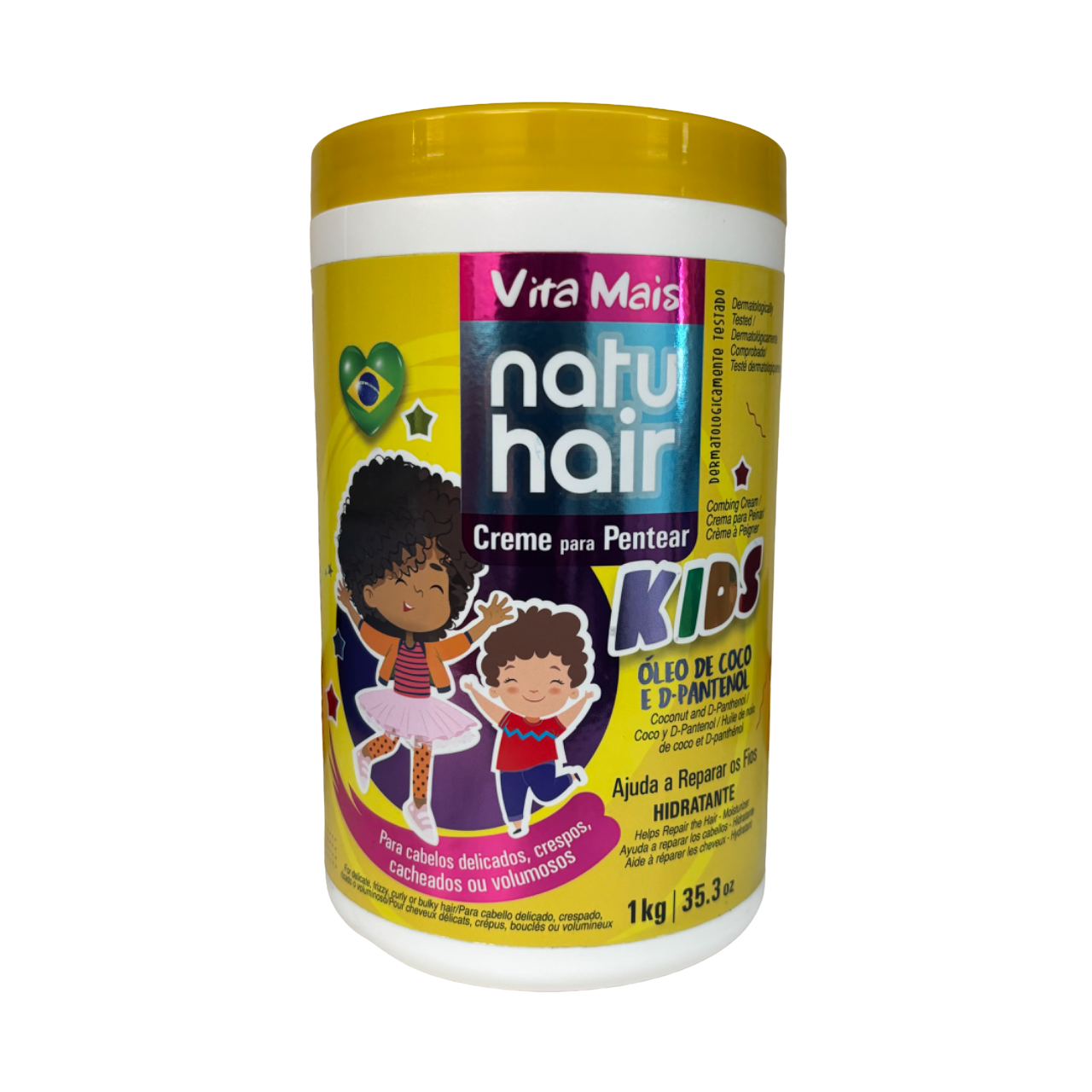 NatuHair KIDS - Creme Para Pentear / Conditioner ÓLEO DE COCO - 1kg #740590
