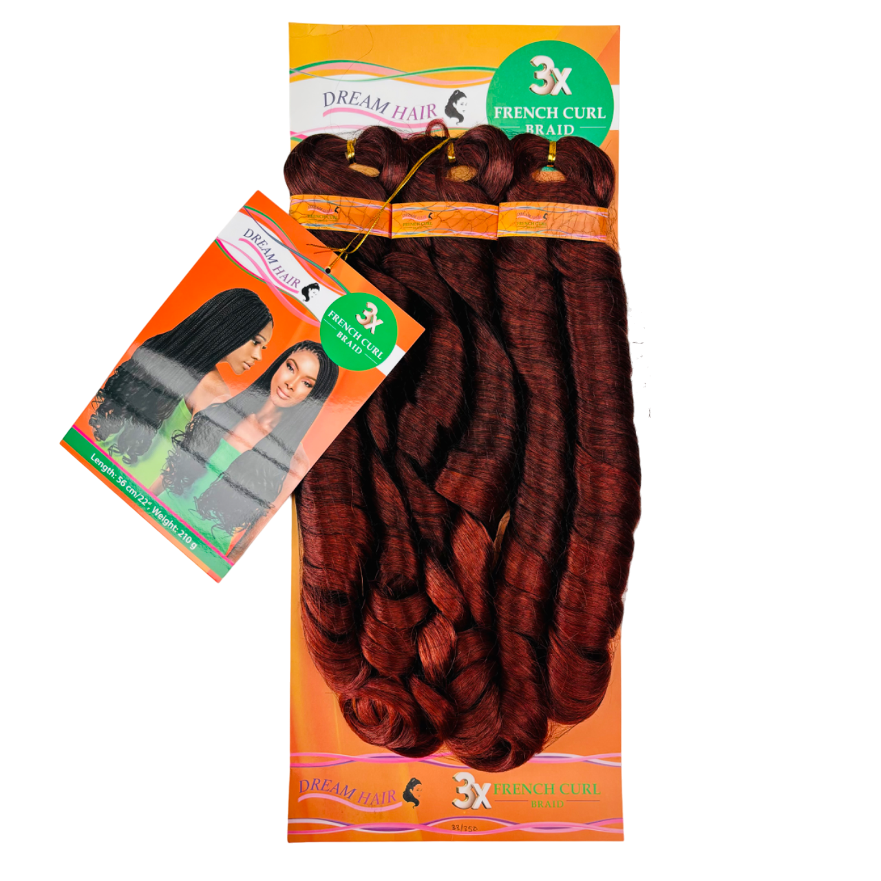 Dream Hair - French Curl Braid 22'' - 3pc #T33/350