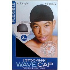 Magic - Spandex Cap BLACK #4702BLA - pack 12 x 1pc