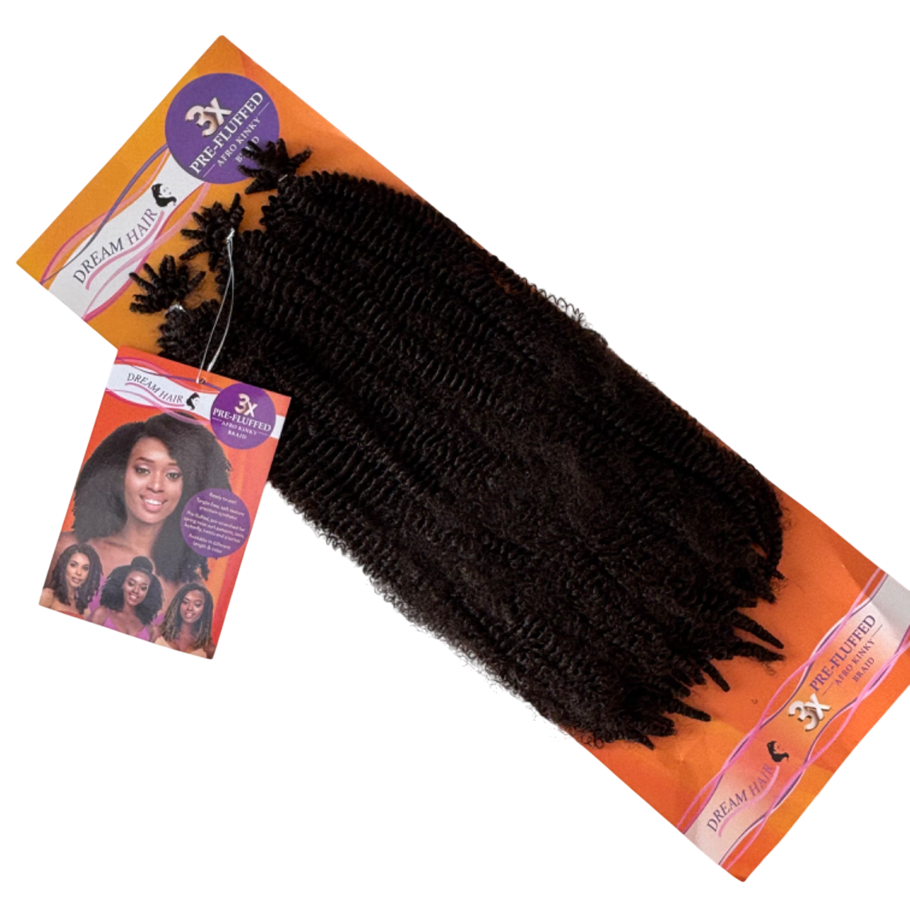 Dream Hair - Pre-Fluffed Afro Kinky Braid 20''' - 3pc #2