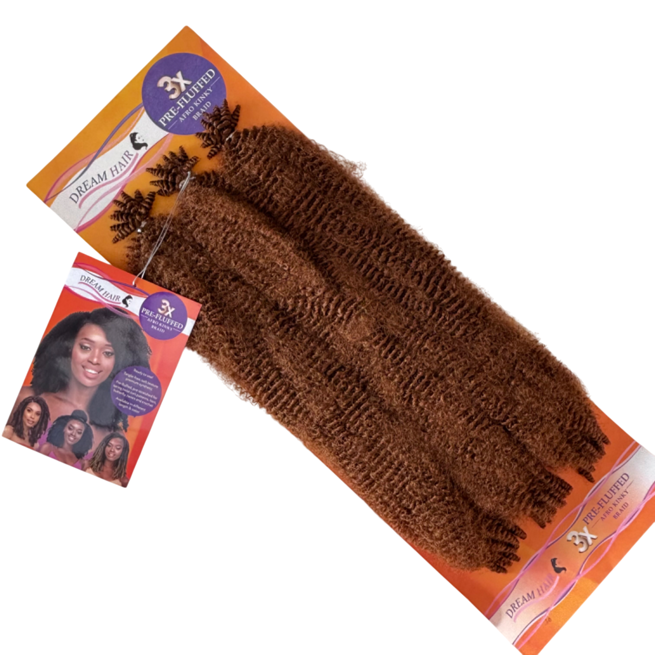 Dream Hair - Pre-Fluffed Afro Kinky Braid 20''' - 3pc #30