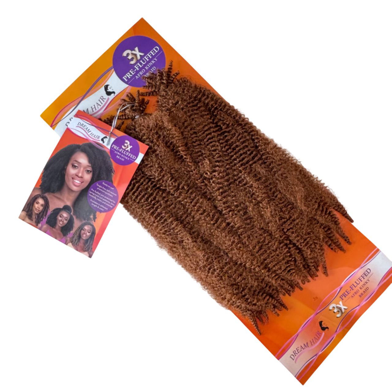 Dream Hair - Pre-Fluffed Afro Kinky Braid 16'' - 3pc #30