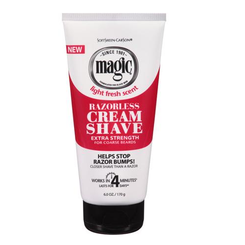 Magic SoftSheen-Carson - Shaving CREAM Extra Strength (red) - 6oz/170g