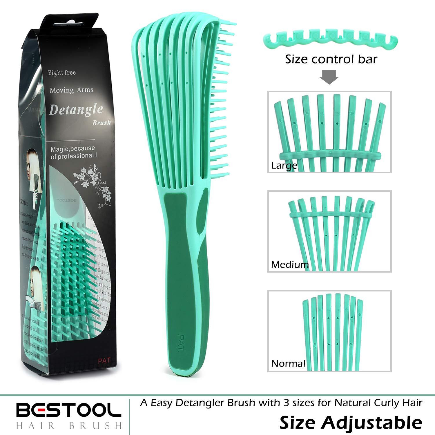 PAT - Eight Free Moving Arms Detangle Brush - #Assorted Colours