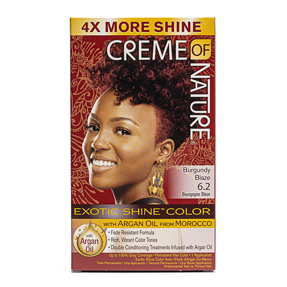 CREME OF NATURE Argan Oil Exotic Shine Color - #Burgundy Blaze 6.2