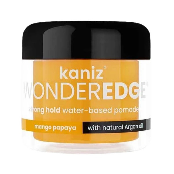 Kaniz - WonderEdge Strong Hold water-based Pomade MANGO PAPAYA - 120ml/4oz