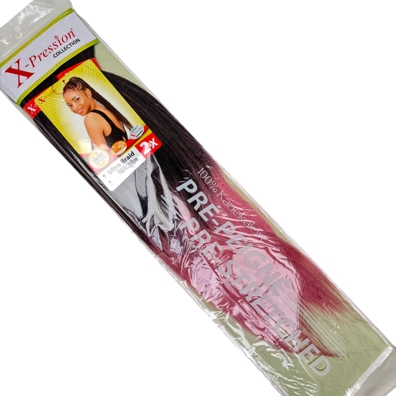 X-Pression Pre-Stretched Two-Tone #T1B/VINTAGEROSE