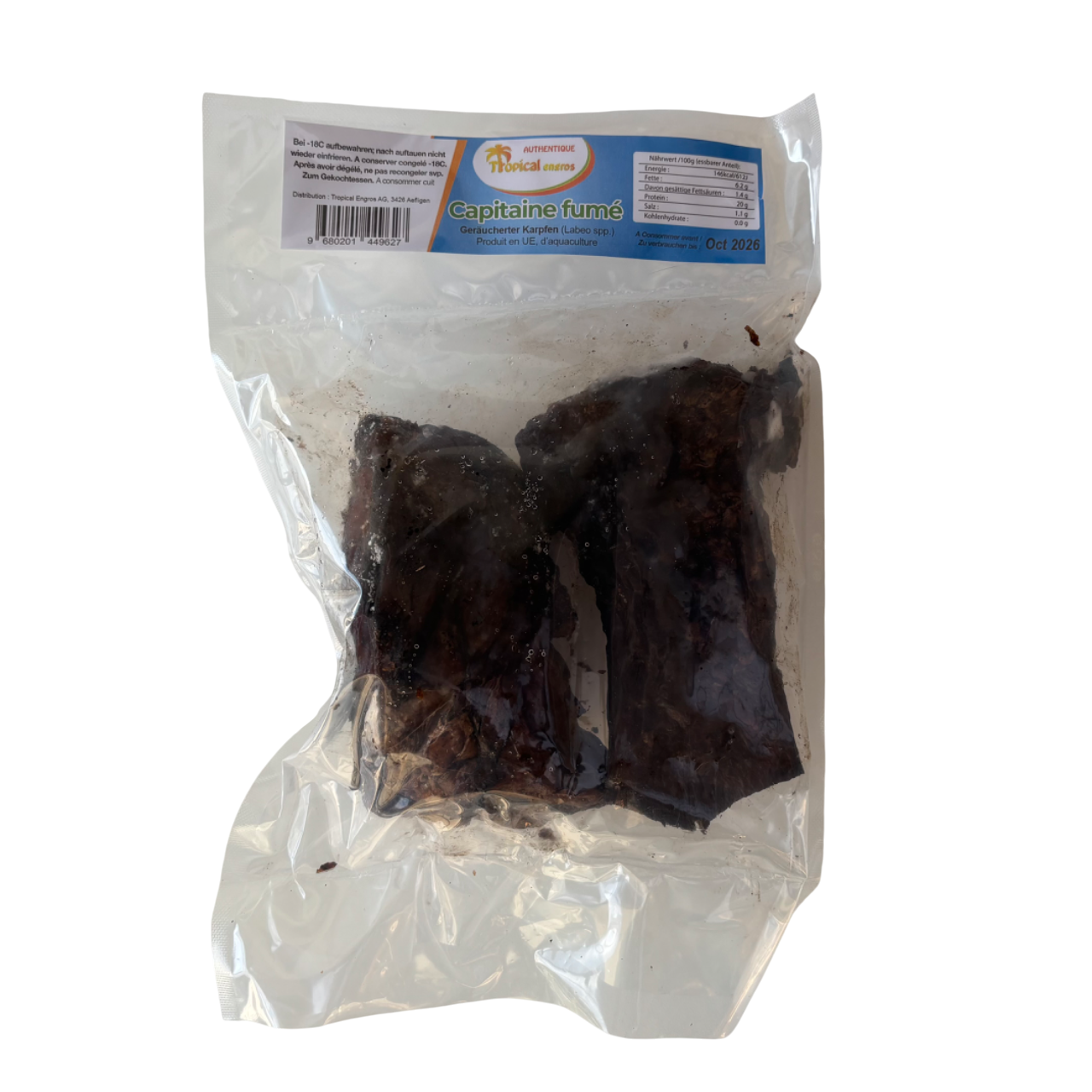 Poisson CAPITAINE Fumé / geräucherter Karpfen (gefroren) - Tropical Engros - carton 5kg