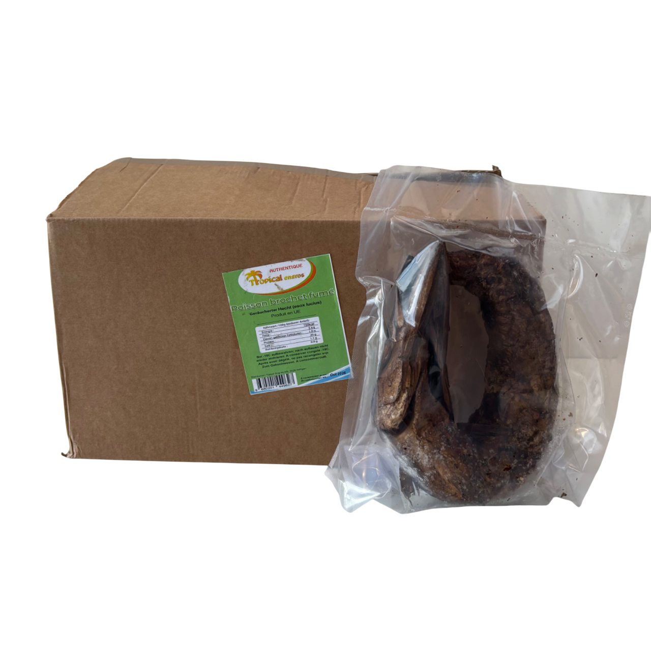 Poisson BROCHET Fumé / geräucherter Hecht (gefroren) - Tropical Engros - carton 5kg