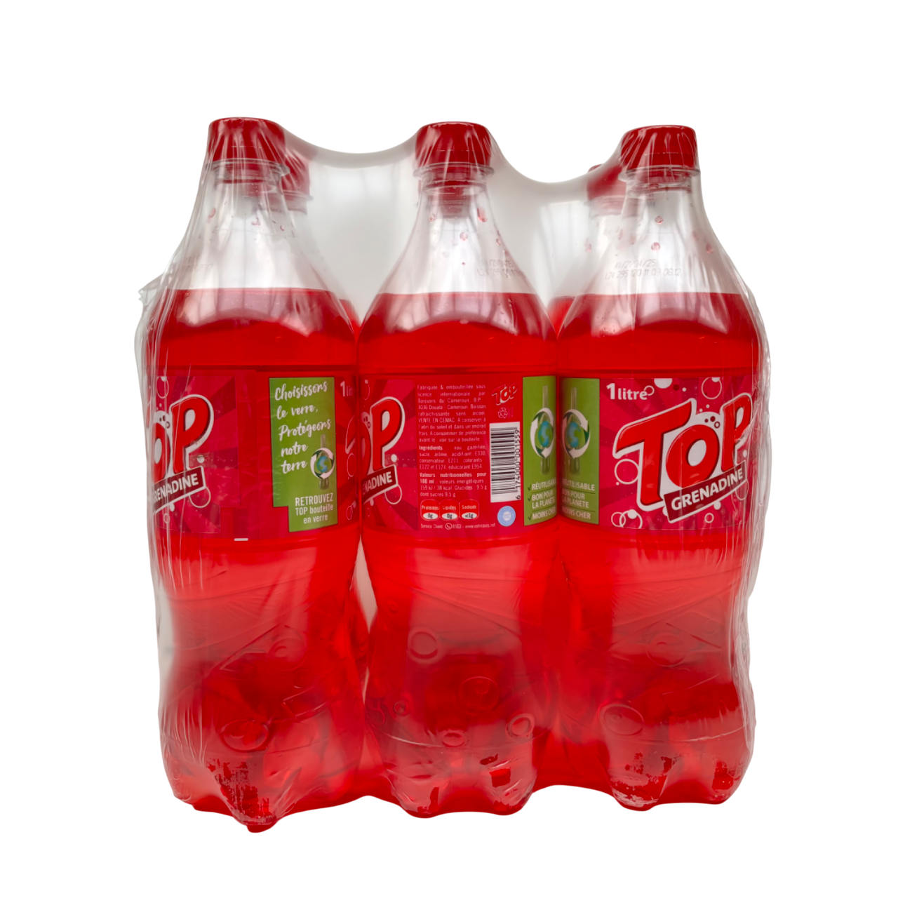 Lemonade Top Grenadine Soda (Cameroon) - pack 6x1L