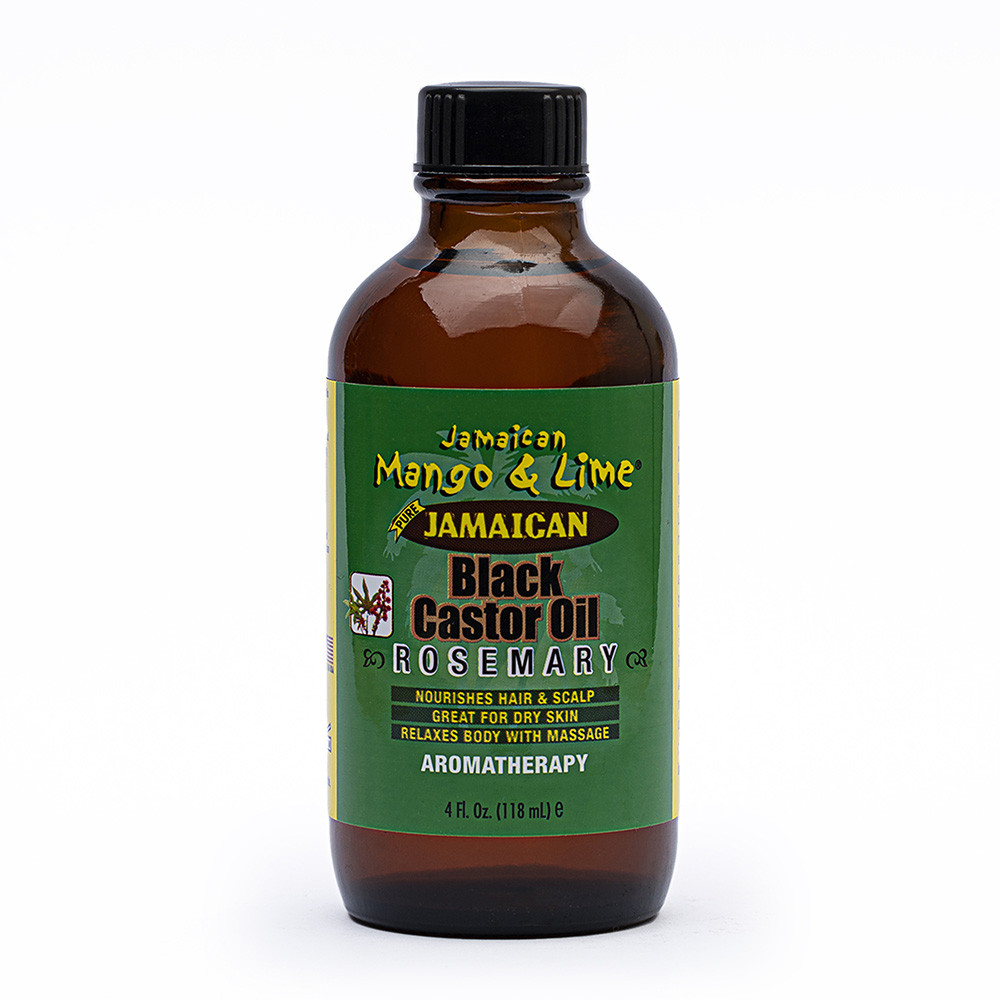 Jamaican Mango & Lime Black Castor Oil ROSEMARY - (small) 4oz/118ml